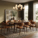 Leesa - Solid Wood And Walnut Veneer Dining Table - Simple Home Plus