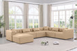 Cube - 7 Piece Modular Sectional - Tan - Simple Home Plus