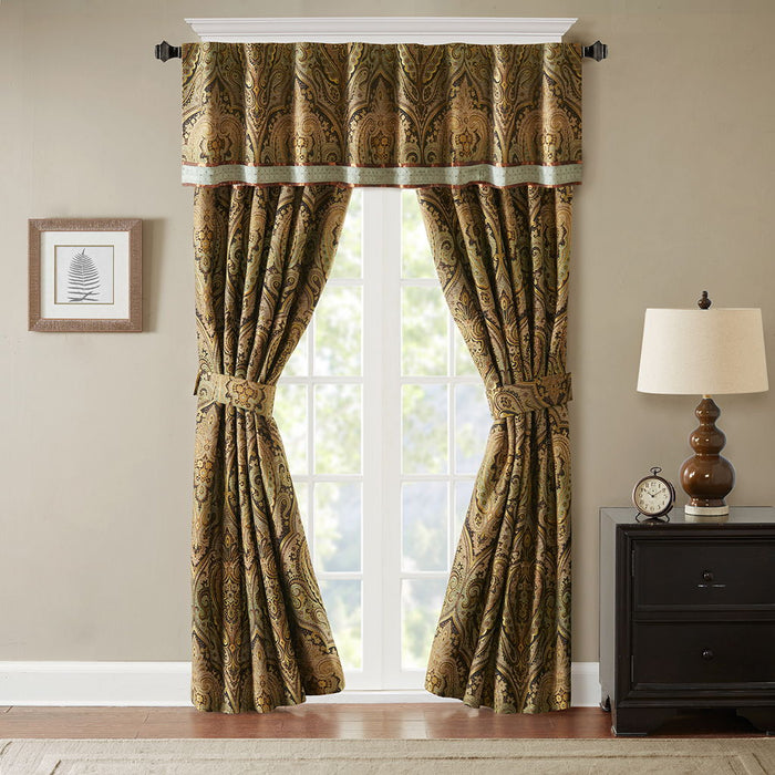 Canovia Springs - Window Valance - Brown - Simple Home Plus