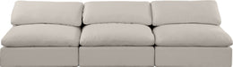 Comfy - Linen Modular Armless Sofa 3 Seats - Simple Home Plus