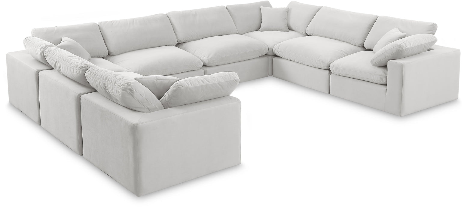 Comfy - 8 Piece Velvet Modular Sectional - Simple Home Plus