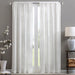 Irina - Diamond Sheer Window Curtain - White - Simple Home Plus