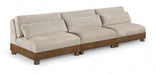 Turin - Chenille Fabric Upholstered Modular Sectional - Taupe - Simple Home Plus