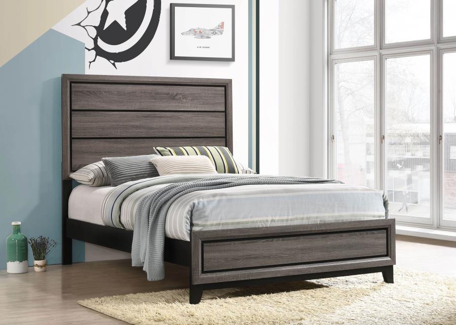 Watson - Wood Panel Bed - Simple Home Plus