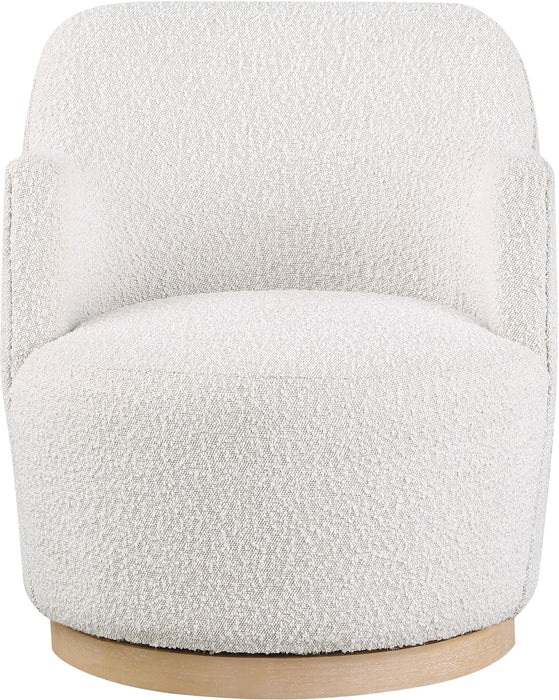 Clarita - Boucle Swivel Accent Chair - Simple Home Plus