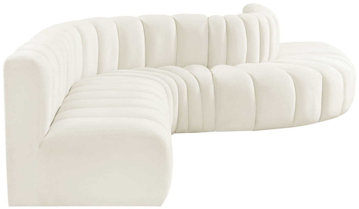 Arc - Velvet 7 Piece Modular Sofa - Simple Home Plus