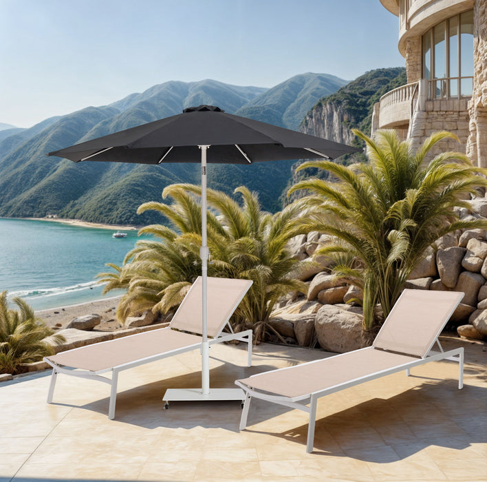 Fiji - Patio Umbrella With White Pole - Simple Home Plus