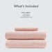 Blend Jersey Knit - 4 Piece Queen All Season Sheet Set - Blush - Simple Home Plus