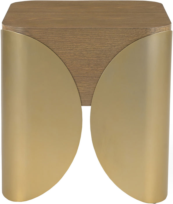 Cazari - Oak Wood And Iron Table - Simple Home Plus