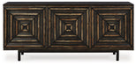 Fair Ridge - Distressed Black - Accent Cabinet - Simple Home Plus