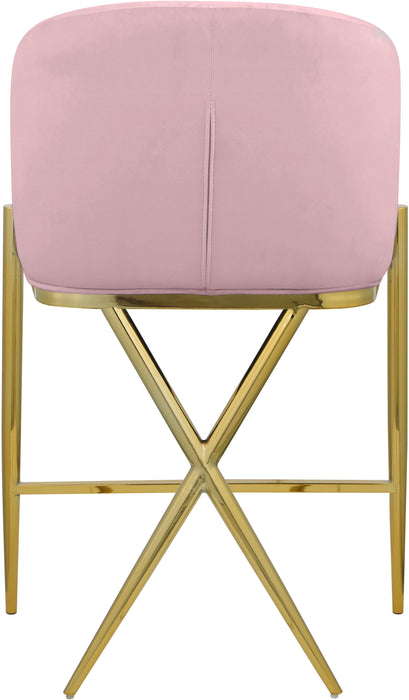Xavier - Counter Stool with Gold Legs - Simple Home Plus