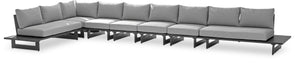 Maldives - 7 Piece Water Resistant Outdoor Patio Modular Sectional With Gray Base - Simple Home Plus