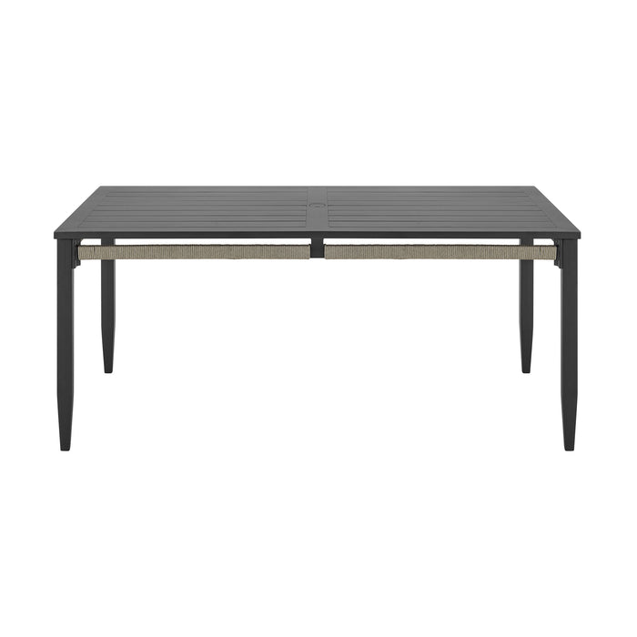 Zella - Rectangular Dining Table - Charcoal / Light Gray - Simple Home Plus