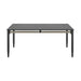 Zella - Rectangular Dining Table - Charcoal / Light Gray - Simple Home Plus