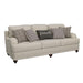 Glenn - Upholstered English Arm Sofa - Light Gray - Simple Home Plus