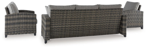 Oasis Court - Gray - Sofa, Chairs, Table Set (Set of 4) - Simple Home Plus