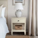 Victoria - One-Drawer Nightstand With Shelf - Antique Cream - Simple Home Plus