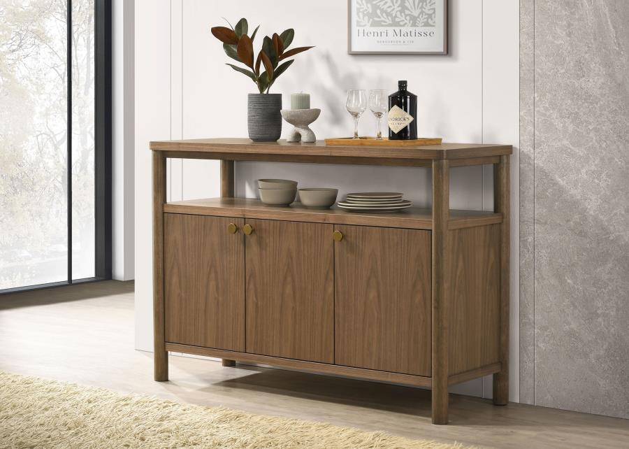 Crestmore - Dining Cabinet Sideboard Buffet - Walnut - Simple Home Plus