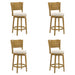 Winsley - Coastal Modern Swivel Wood Counter Height Kitchen Bar Stool - Simple Home Plus