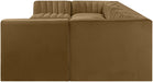 Rummi - Velvet Performance Fabric Upholstered 8 Piece Modular Sectional (With 2 Corner Chairs) - Simple Home Plus