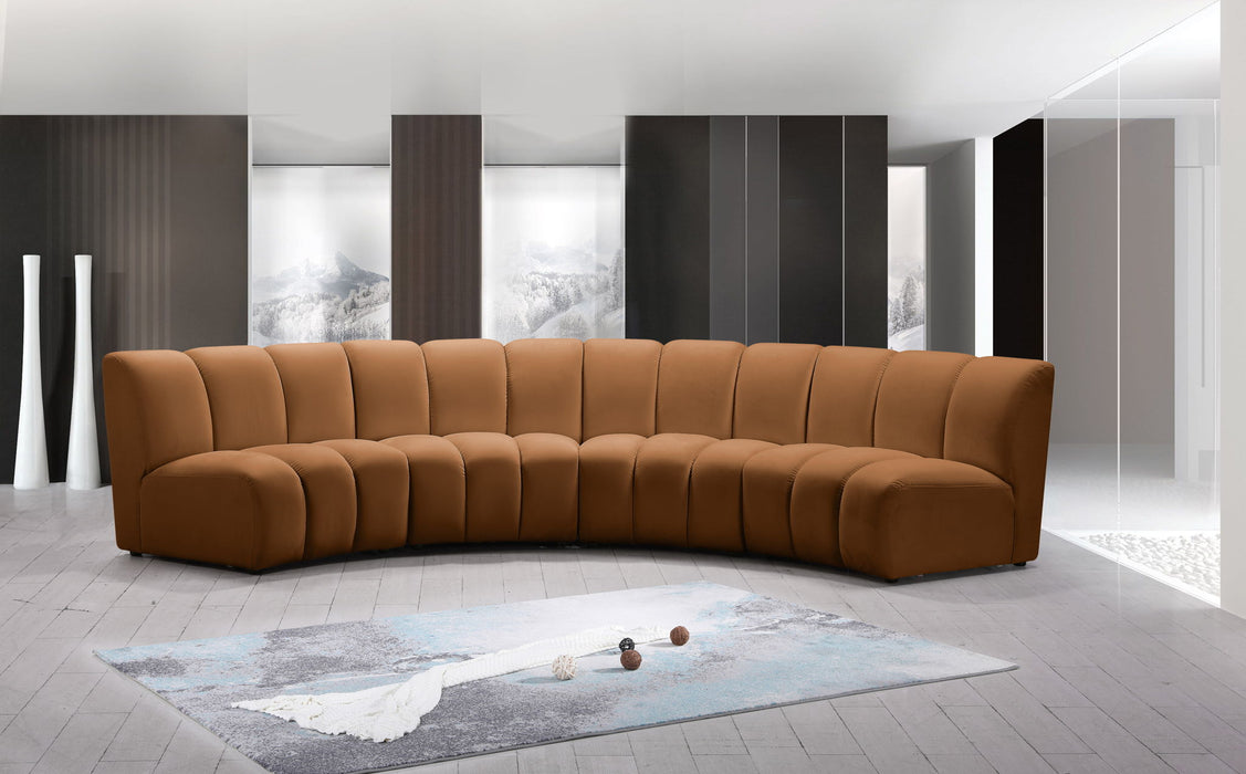 Infinity - 4 Piece Modular Sectional - Saddle - Simple Home Plus