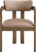 Lavrin - Vegan Leather Upholstered Dining Arm Chair (Set of 2) - Walnut Base - Simple Home Plus
