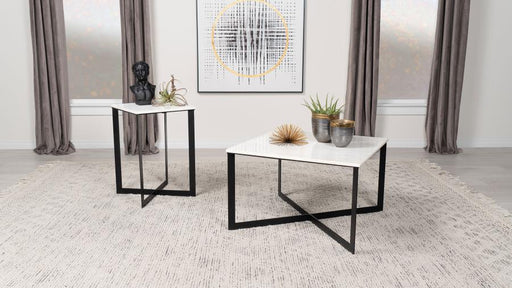 Tobin - Marble Top Coffee And End Table Set - Simple Home Plus