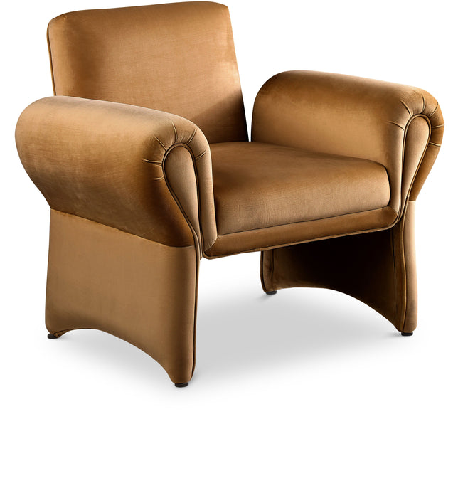 Fleurette - Accent Chair - Saddle - Simple Home Plus
