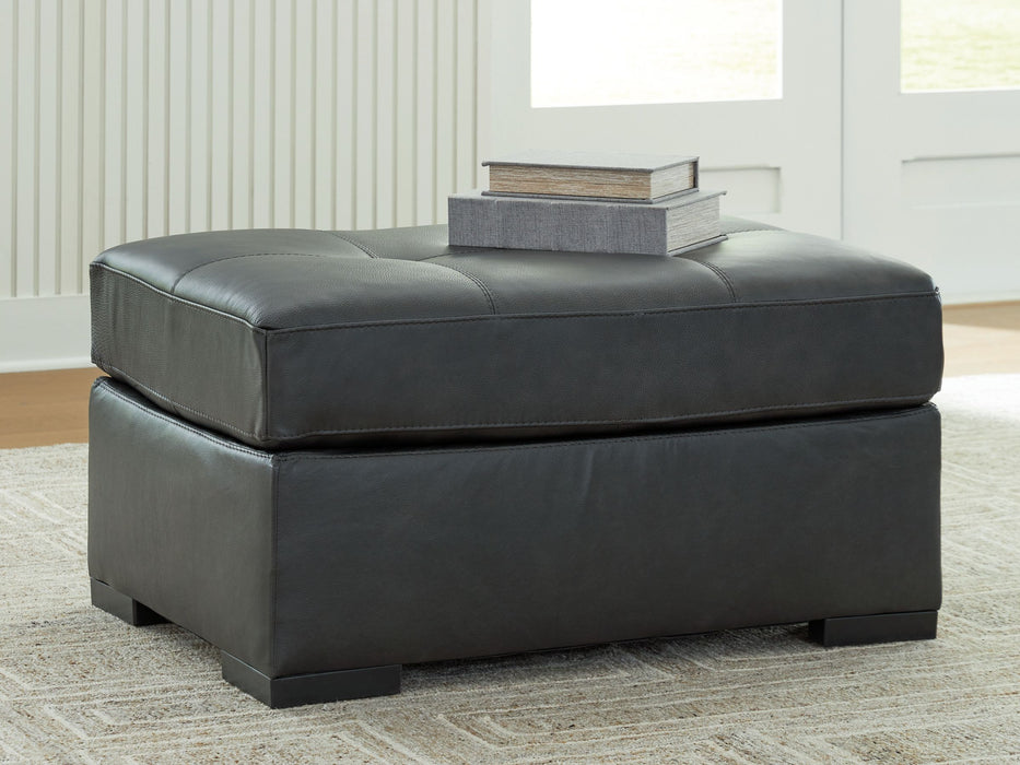 Brindley Pier - Fog - Oversized Accent Ottoman - Simple Home Plus