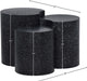 Dimple - 20" 3 Piece Modular End Table - Terazzo Finish - Simple Home Plus