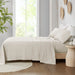 300 Thread Count Organic Cotton - Queen Deep Pocket Sheet Set - Ivory - Simple Home Plus
