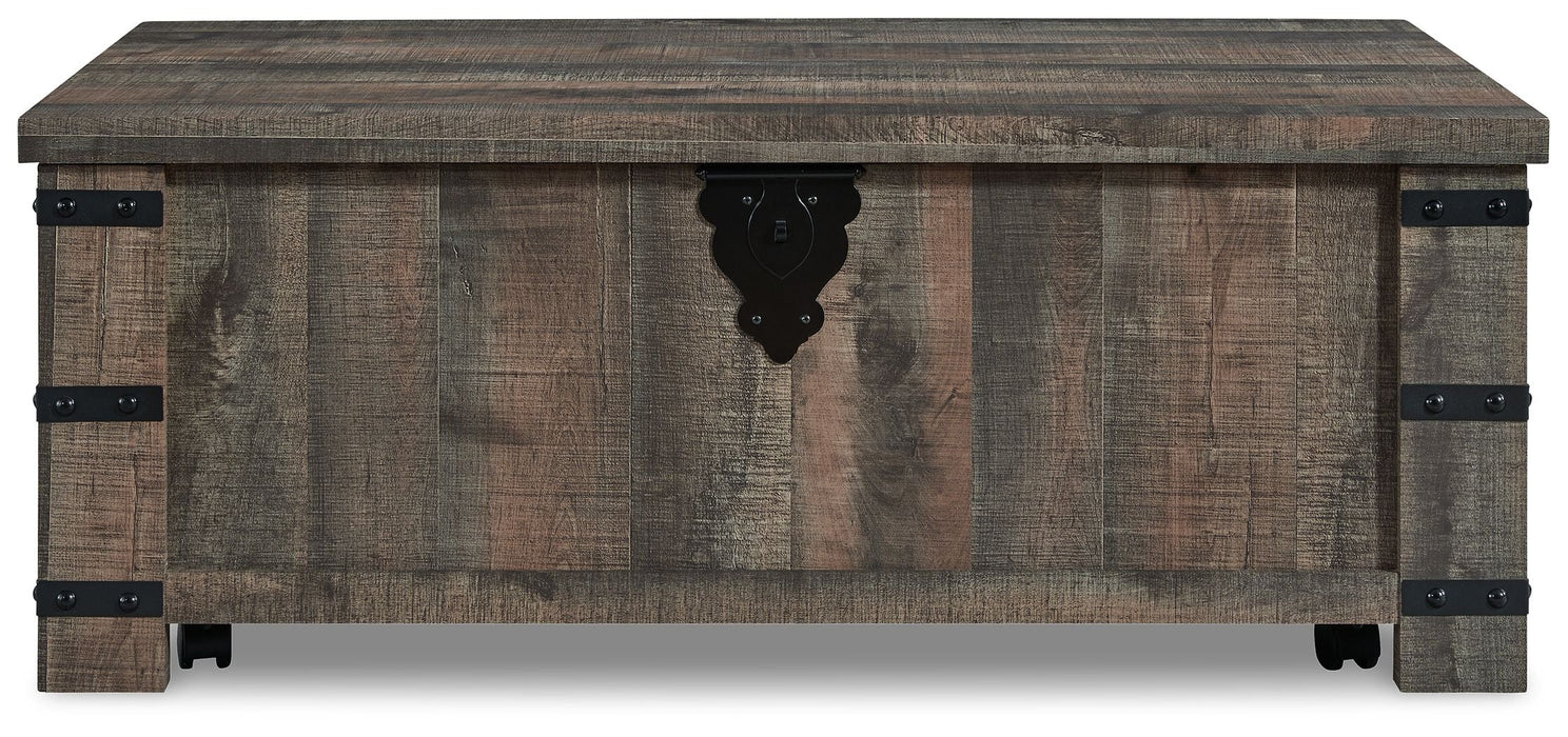 Hollum - Rustic Brown - Lift Top Cocktail Table - Simple Home Plus