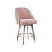 Pearce - Counter Stool With Swivel Seat - Pink - Simple Home Plus
