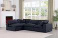 Comfy - 4 Piece Linen Fabric Modular Armless Sectional - Simple Home Plus