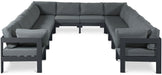 Nizuc - Outdoor Patio 12 Piece Modular Sectional With Gray Frame - Simple Home Plus