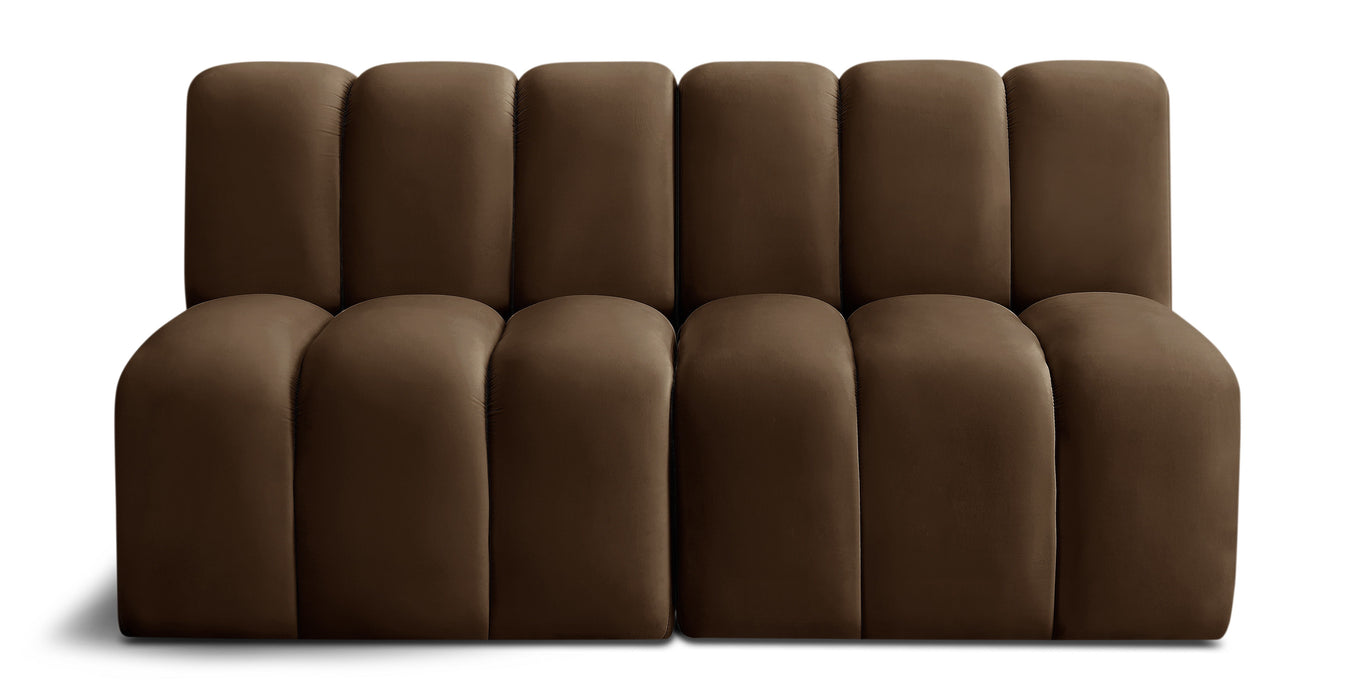 Arc - Velvet 2 Seats Modular Sofa - Simple Home Plus