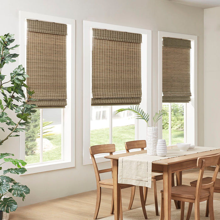 Eastfield - 33" Light Filtering Roman Shade - Natural Ash - Simple Home Plus