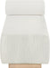 Zephyr - Linen Textured Fabric Upholstered Chaise - Painted Natural Base - Simple Home Plus