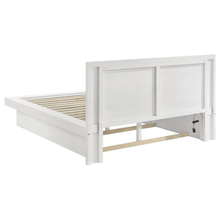 Jessica - Wood LED Panel Bed - Simple Home Plus