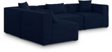 Cube - Linen 4 Piece Modular Corner Sectional - Simple Home Plus