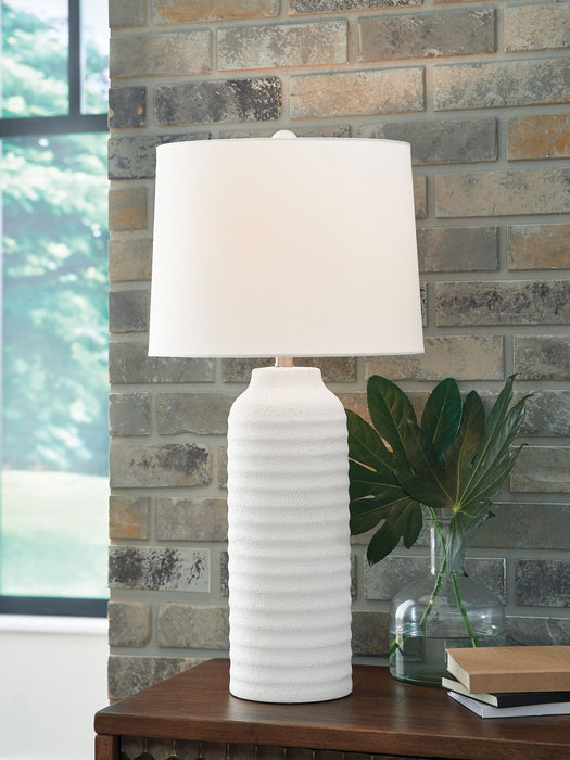 Vauville - Poly Table Lamp (Set of 2) - White - Simple Home Plus
