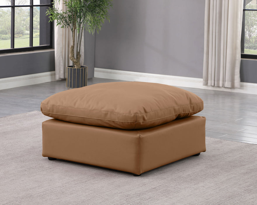 Indulge - Faux Leather Ottoman - Simple Home Plus