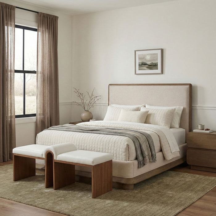 Adagio - Fabric Upholstered Bed - Simple Home Plus