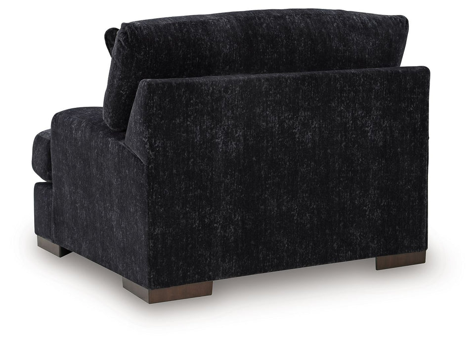Whitmore Manor - Chair And A Half - Black Pearl - Simple Home Plus