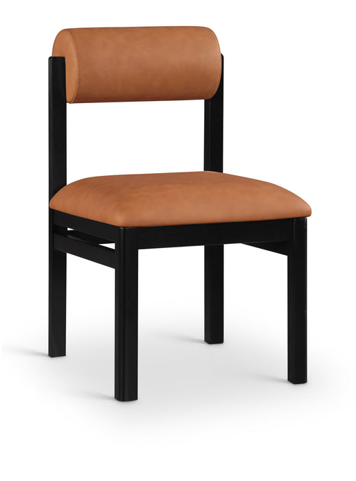 Roundhill - Faux Leather Dining Chair (Set of 2) - Black Frame - Simple Home Plus