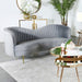 Sophia - Upholstered Channel Tufted Loveseat - Simple Home Plus