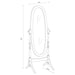 Foyet - Wood Adjustable Length Cheval Mirror - Simple Home Plus