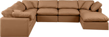 Indulge - Faux Leather 7 Piece Modular Sectional - Simple Home Plus