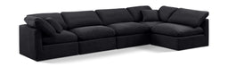 Indulge - Velvet 5 Piece Modular Sectional - Simple Home Plus