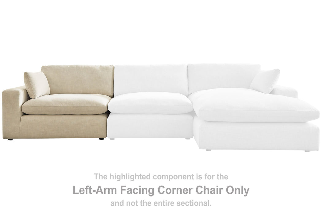 Elyza - LAF Corner Chair - Linen - Simple Home Plus